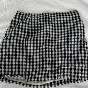 American Eagle Outfitters Monochrome Checkered Skirt